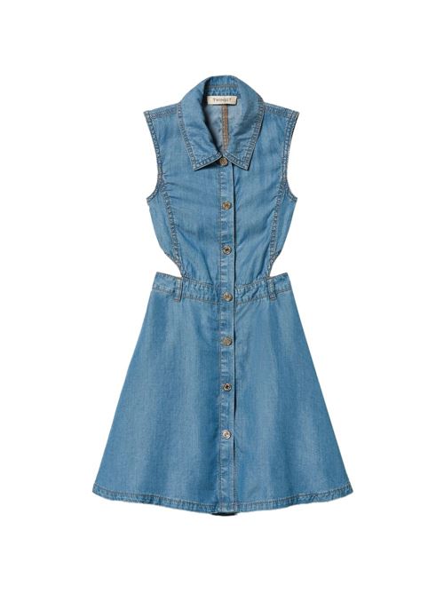 Abito bambina Twinset blu con linea elegante TWINSET Kids | 261GJ207413235